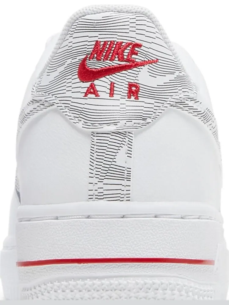 Кроссовки Nike Air Force 1 Low GS 'White University Red' — изображение 7 из 8, белый