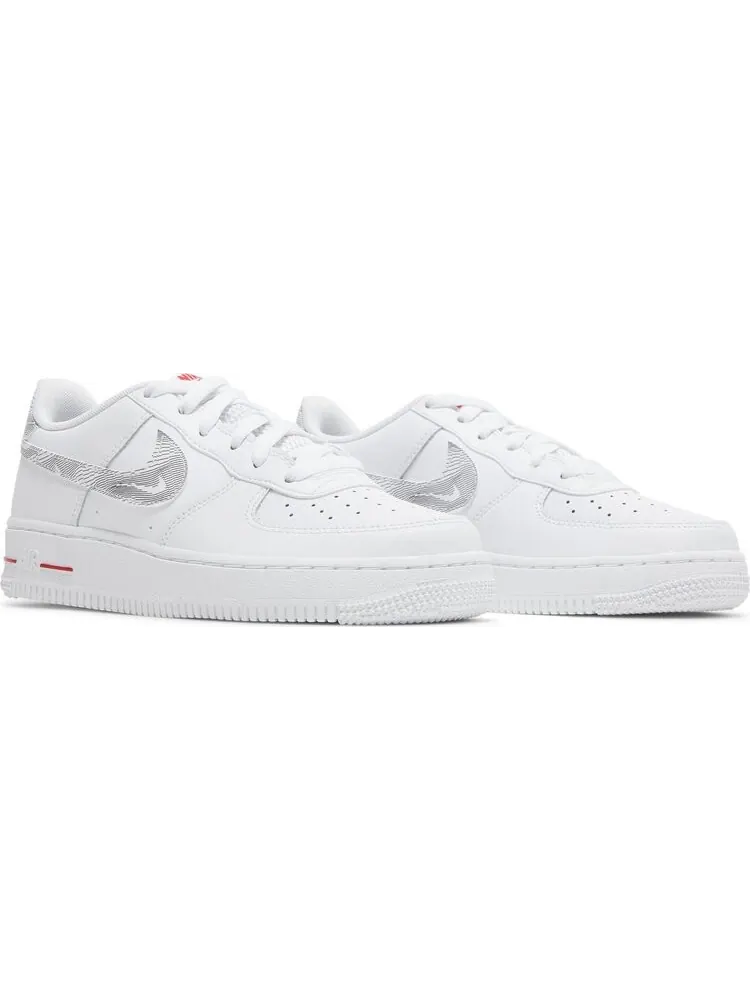 Кроссовки Nike Air Force 1 Low GS 'White University Red' — изображение 8 из 8, белый
