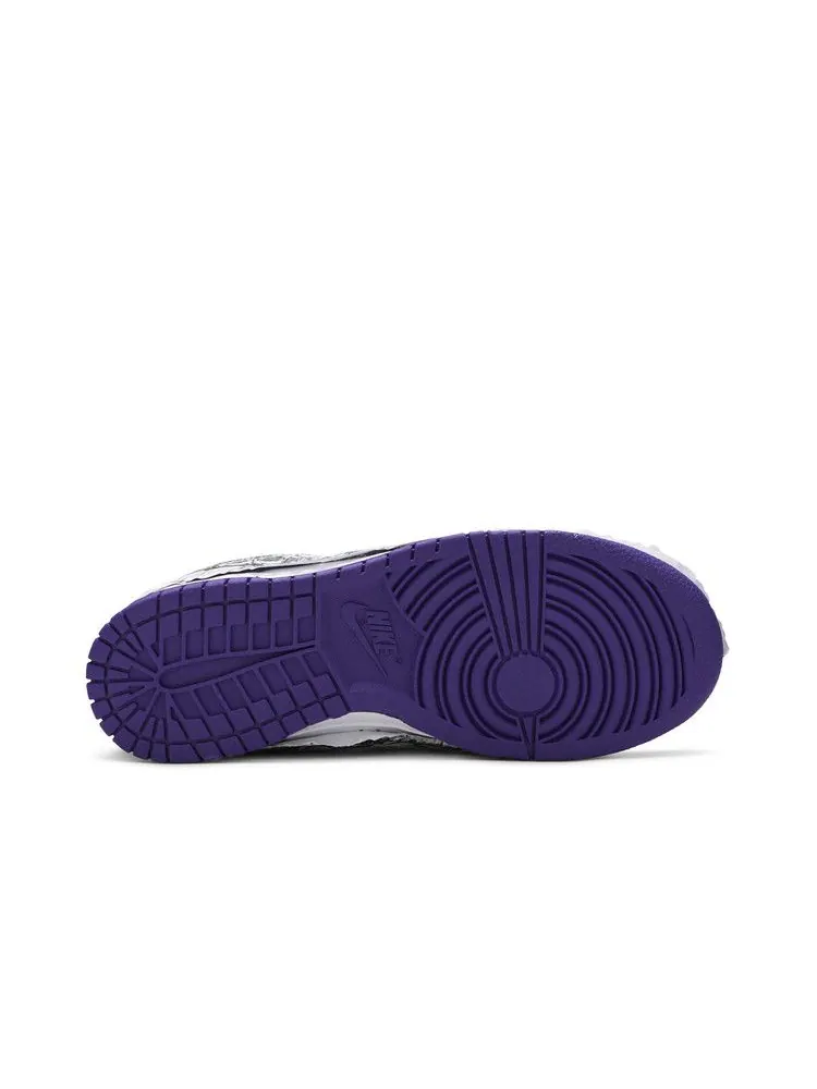 Кроссовки Nike Wmns Dunk Low 'Flip The Old School' — изображение 5 из 9, белый/фиолетовый//черный