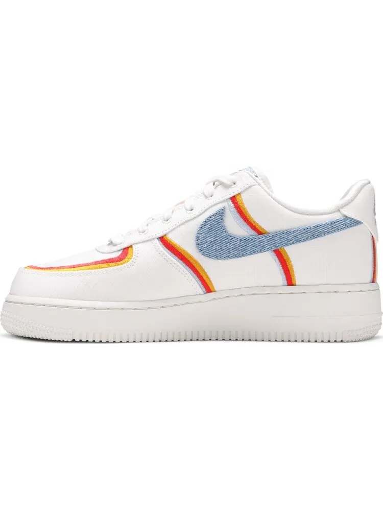 Кроссовки Nike Wmns Air Force 1 Low 'Sail Denim Swoosh' — изображение 3 из 8, бежевый