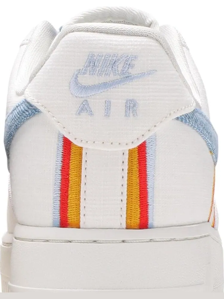 Кроссовки Nike Wmns Air Force 1 Low 'Sail Denim Swoosh' — изображение 7 из 8, бежевый