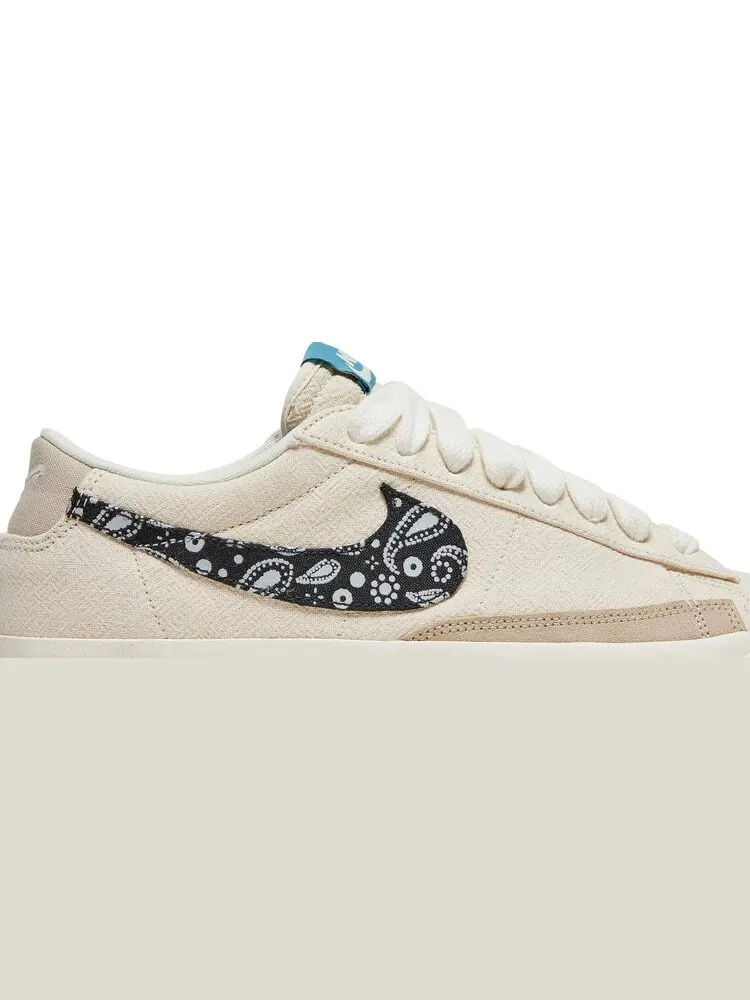 Кроссовки Nike Blazer Low '77 Vintage 'Paisley Swoosh' — изображение 2 из 8, бежевый
