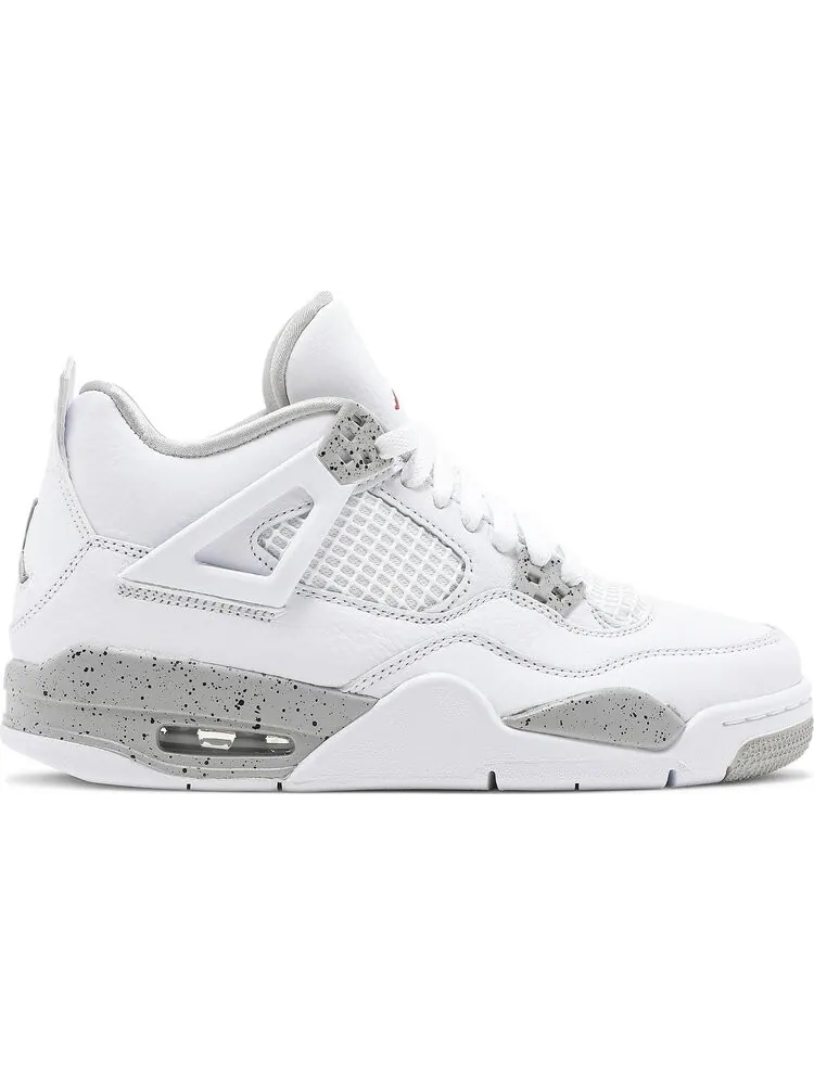 Кроссовки Air Jordan 4 Retro GS White Oreo — изображение 1 из 8, серый