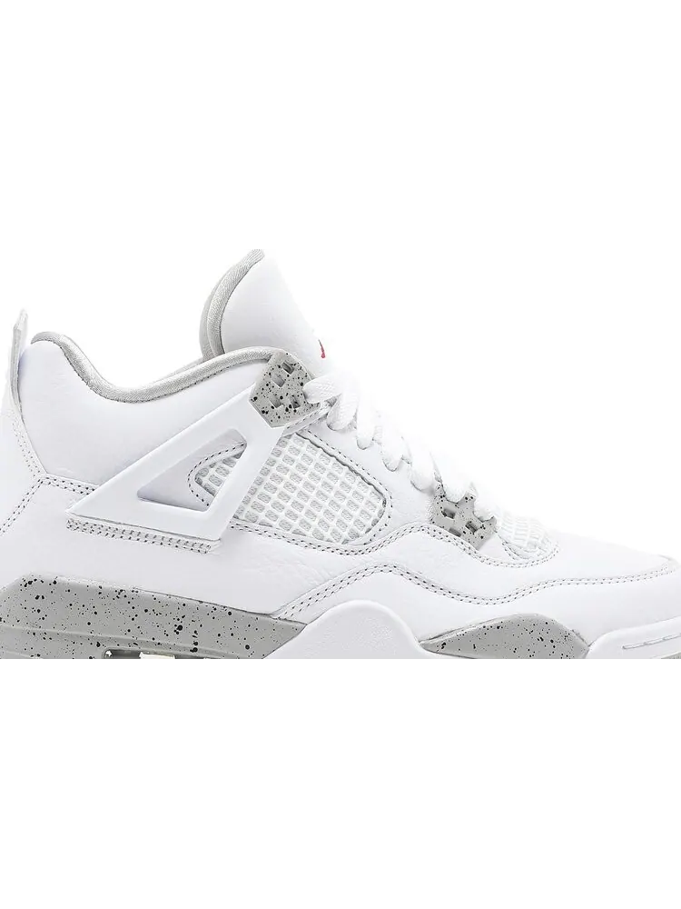 Кроссовки Air Jordan 4 Retro GS White Oreo — изображение 2 из 8, серый