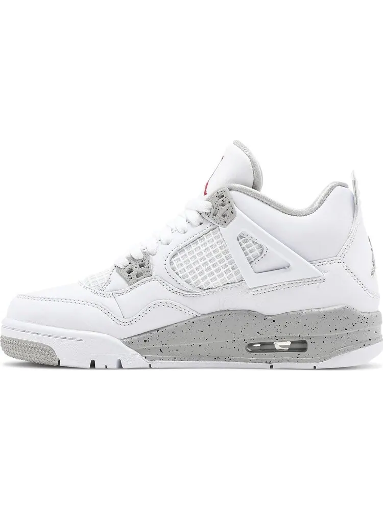 Кроссовки Air Jordan 4 Retro GS White Oreo — изображение 3 из 8, серый