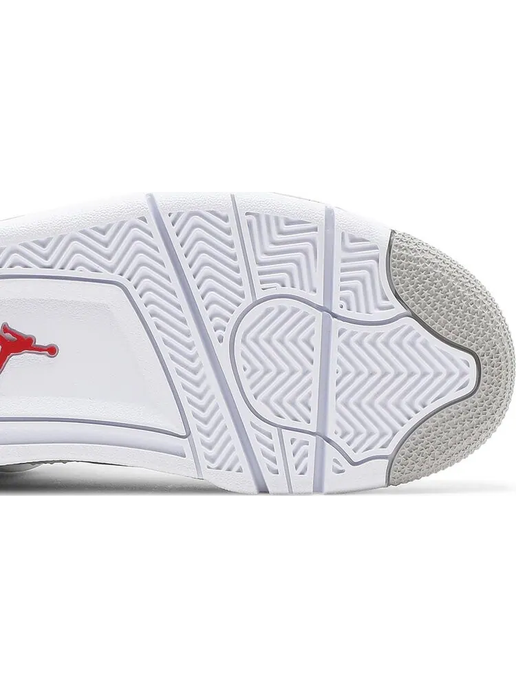 Кроссовки Air Jordan 4 Retro GS White Oreo — изображение 5 из 8, серый