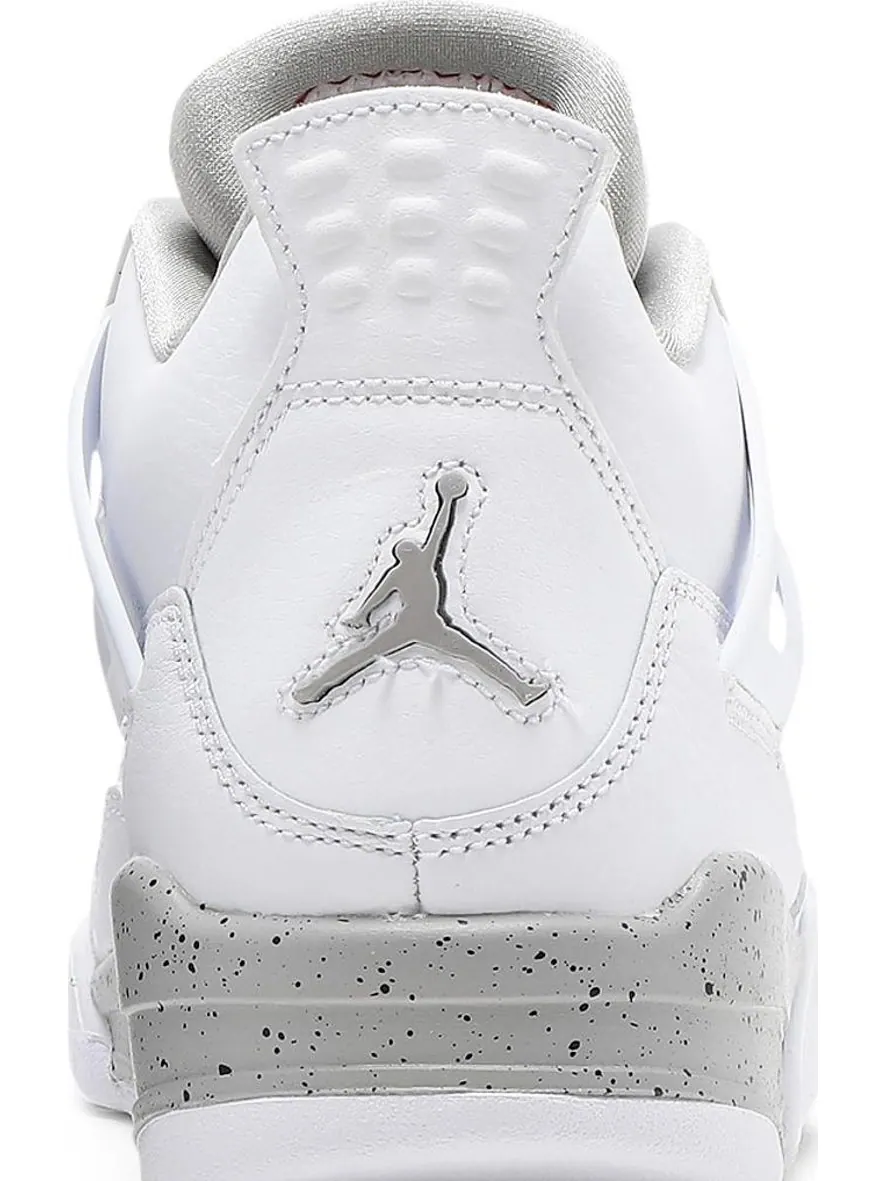 Кроссовки Air Jordan 4 Retro GS White Oreo — изображение 7 из 8, серый