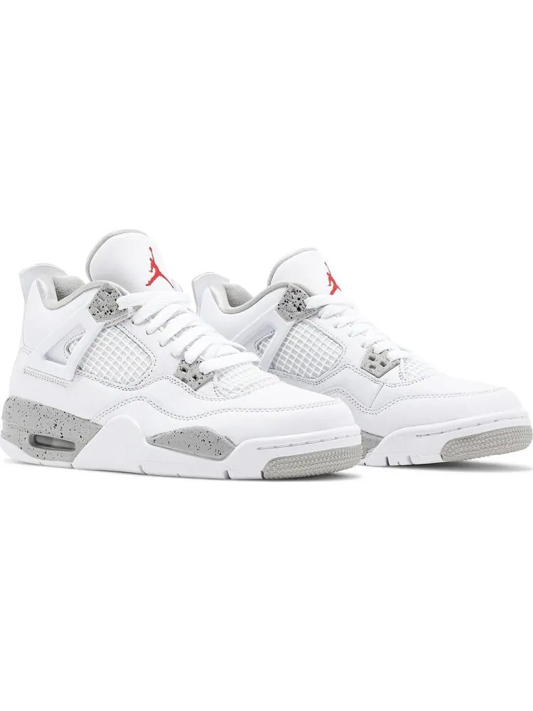 Кроссовки Air Jordan 4 Retro GS White Oreo — изображение 8 из 8, серый