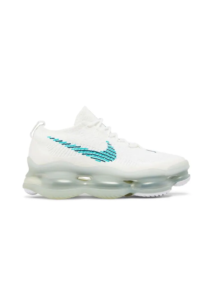 Кроссовки Air Max Scorpion Flyknit 'White Clear Emerald' — изображение 1 из 8, белый прозрачный