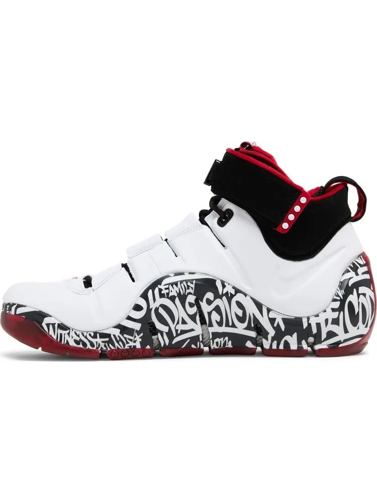 Кроссовки Zoom LeBron 4 'Graffiti' 2023 — изображение 3 из 4, белый