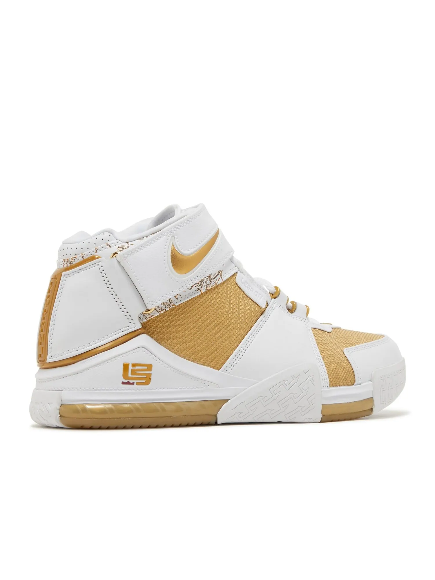 Кроссовки Nike Zoom Lebron 2 Retro 'Maccabi' 2022 — изображение 3 из 4, белый
