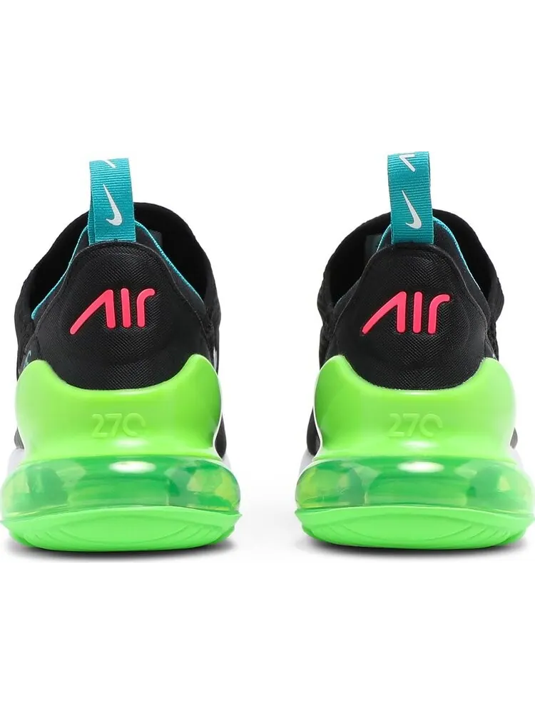 Кроссовки Nike Air Max 270 'Black Green Strike' — изображение 6 из 8, черный