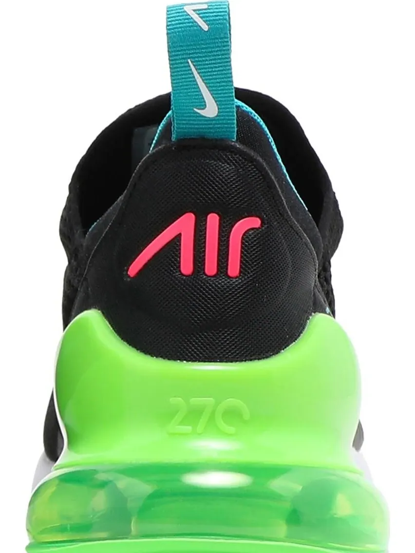 Кроссовки Nike Air Max 270 'Black Green Strike' — изображение 7 из 8, черный
