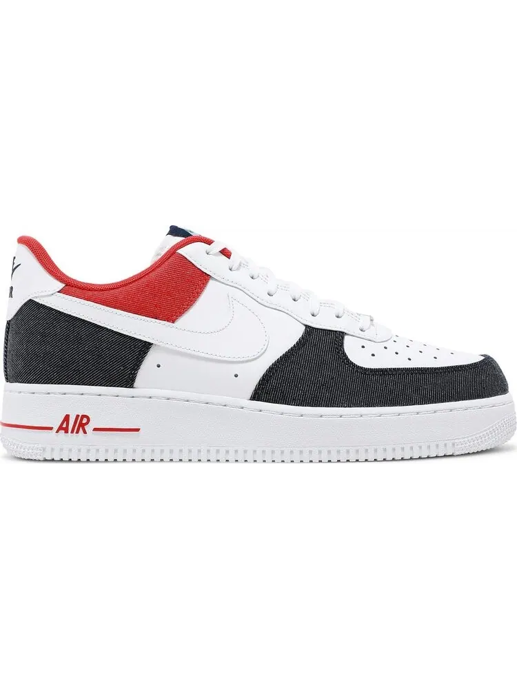 Кроссовки Nike Air Force 1 '07 LX 'White Red Denim' — изображение 1 из 8, белый