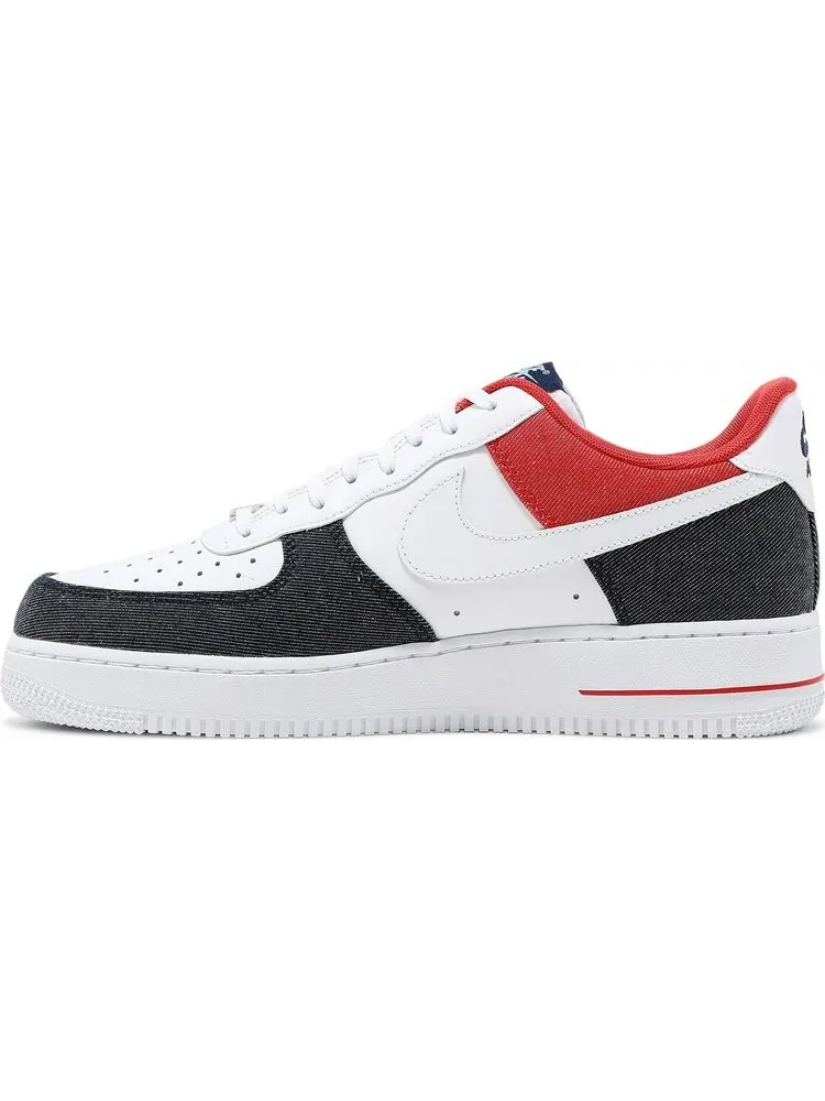 Кроссовки Nike Air Force 1 '07 LX 'White Red Denim' — изображение 3 из 8, белый