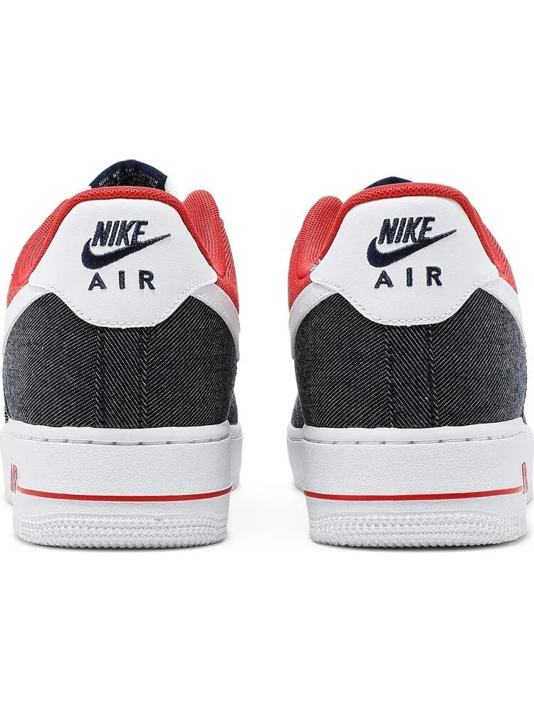 Кроссовки Nike Air Force 1 '07 LX 'White Red Denim' — изображение 6 из 8, белый