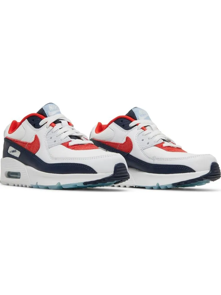 Кроссовки Nike Air Max 90 GS 'USA Denim' — изображение 8 из 8, белый