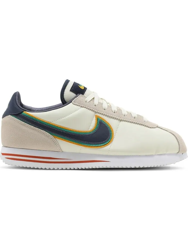 Кроссовки Nike Cortez Basic Premium 'Coconut Milk Thunder Blue' — изображение 1 из 8, бежевый