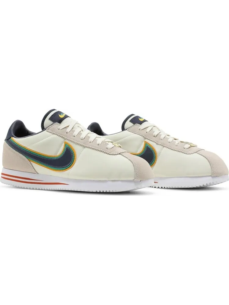 Кроссовки Nike Cortez Basic Premium 'Coconut Milk Thunder Blue' — изображение 8 из 8, бежевый