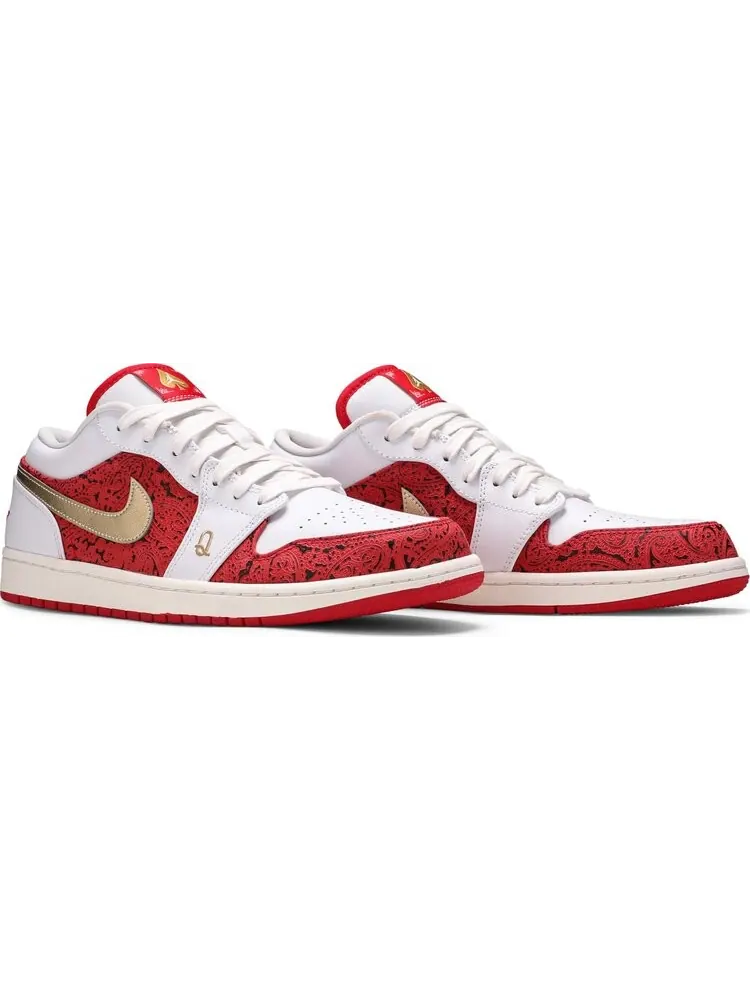 Кроссовки Air Jordan 1 Low SE Spades — изображение 8 из 10, белый