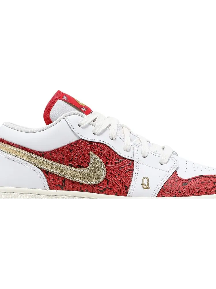 Кроссовки Air Jordan 1 Low SE GS Spades — изображение 2 из 8, белый