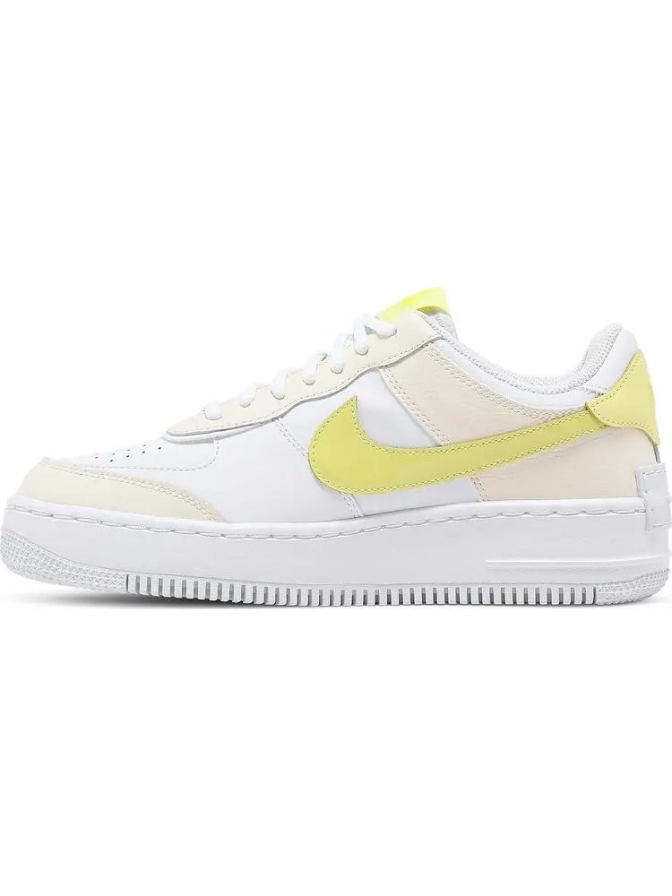 Кроссовки Nike Wmns Air Force 1 Shadow SE 'Pale Ivory Light Zitron' — изображение 3 из 8, бежевый