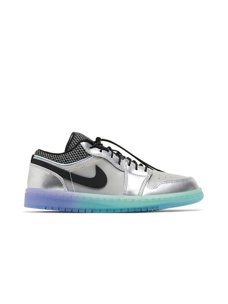 Кроссовки Air Jordan Wmns Air Jordan 1 Low SE 'Metallic Silver Gradient' — изображение 2 из 9