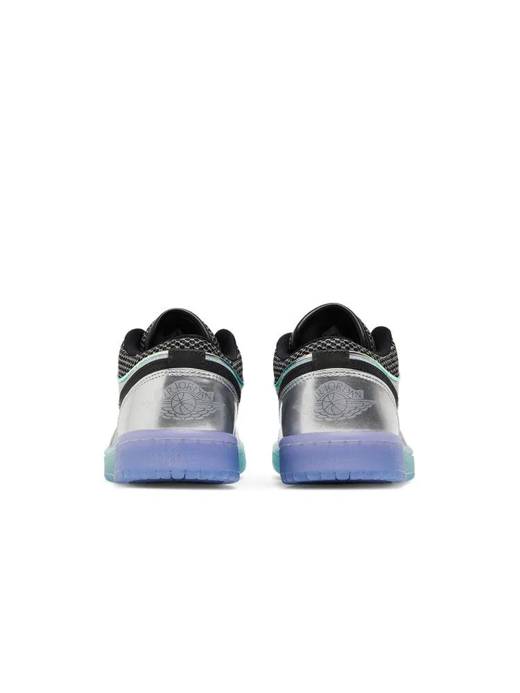 Кроссовки Air Jordan Wmns Air Jordan 1 Low SE 'Metallic Silver Gradient' — изображение 7 из 9
