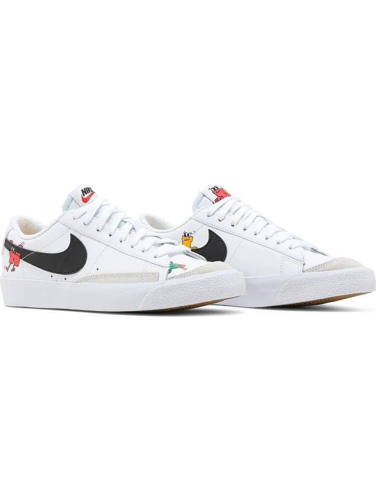 Кроссовки Nike Blazer Low '77 GS 'The World Is Your Playground' — изображение 8 из 8, белый
