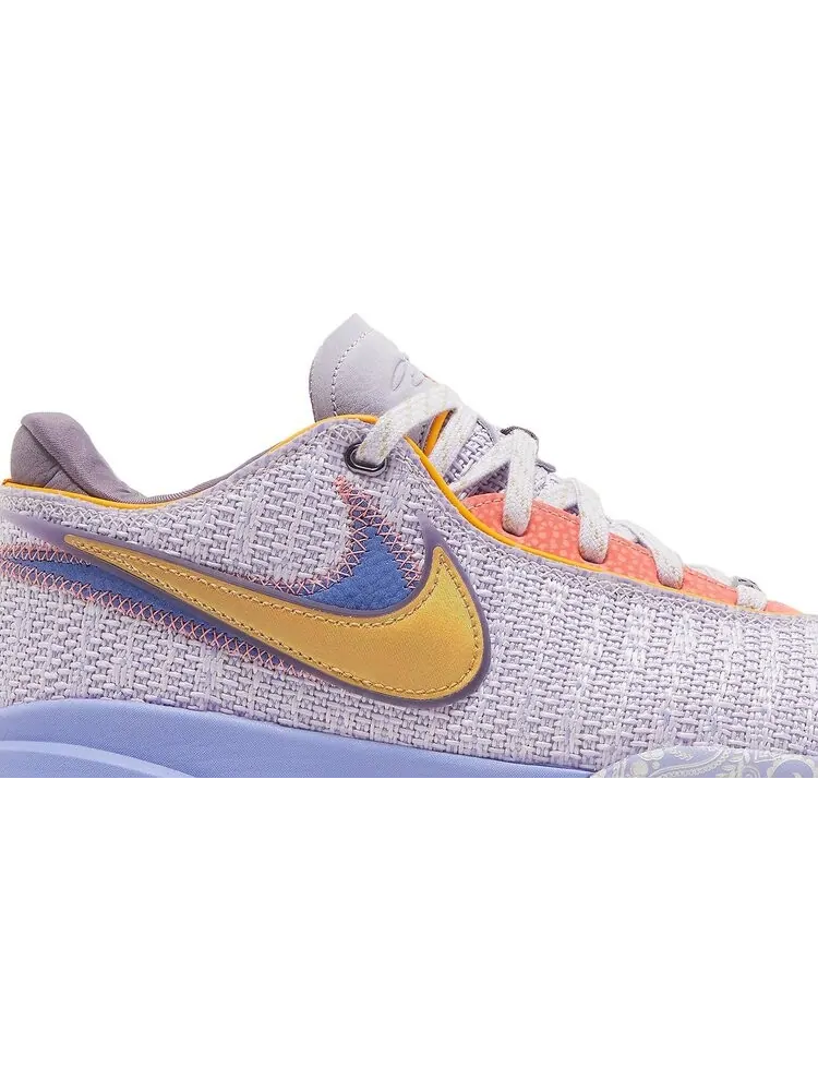 Кроссовки Nike LeBron 20 EP 'Purple And Gold' — изображение 2 из 8, фиолетовый