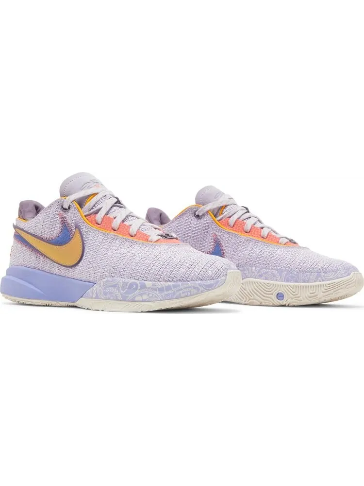 Кроссовки Nike LeBron 20 EP 'Purple And Gold' — изображение 8 из 8, фиолетовый