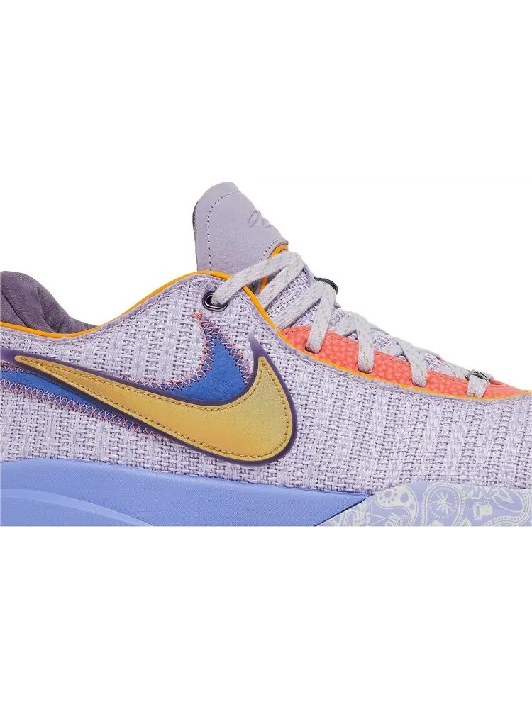 Кроссовки Nike LeBron 20 'Purple And Gold' — изображение 2 из 8, фиолетовый