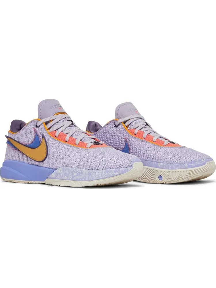 Кроссовки Nike LeBron 20 'Purple And Gold' — изображение 8 из 8, фиолетовый