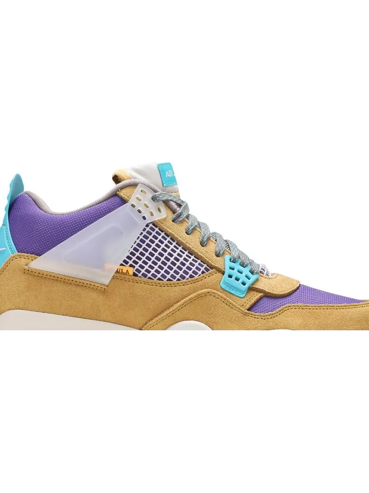 Кроссовки Union LA x Air Jordan 4 Retro Desert Moss — изображение 2 из 10, загар