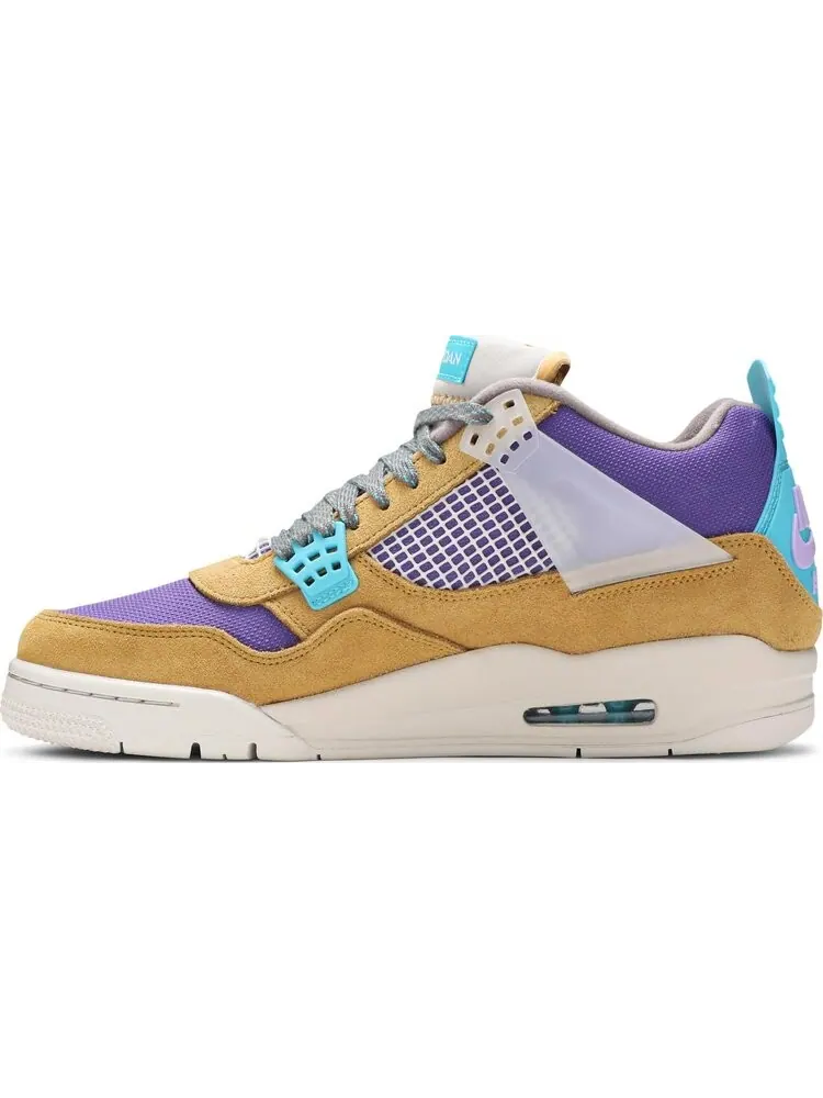Кроссовки Union LA x Air Jordan 4 Retro Desert Moss — изображение 3 из 10, загар