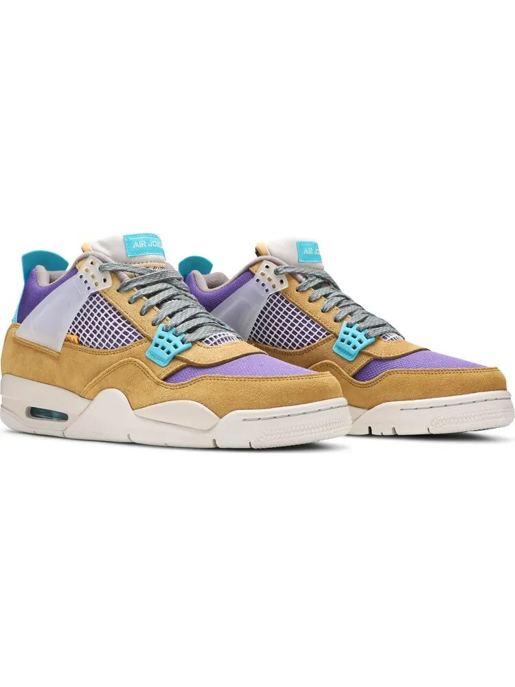 Кроссовки Union LA x Air Jordan 4 Retro Desert Moss — изображение 8 из 10, загар