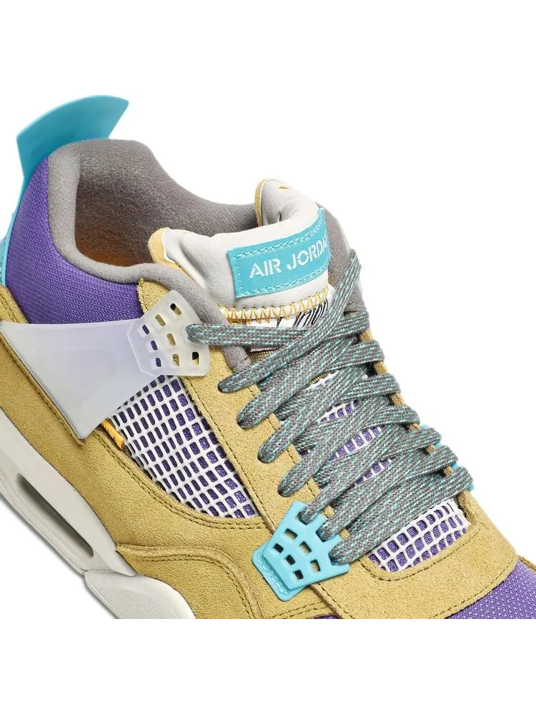 Кроссовки Union LA x Air Jordan 4 Retro Desert Moss — изображение 9 из 10, загар