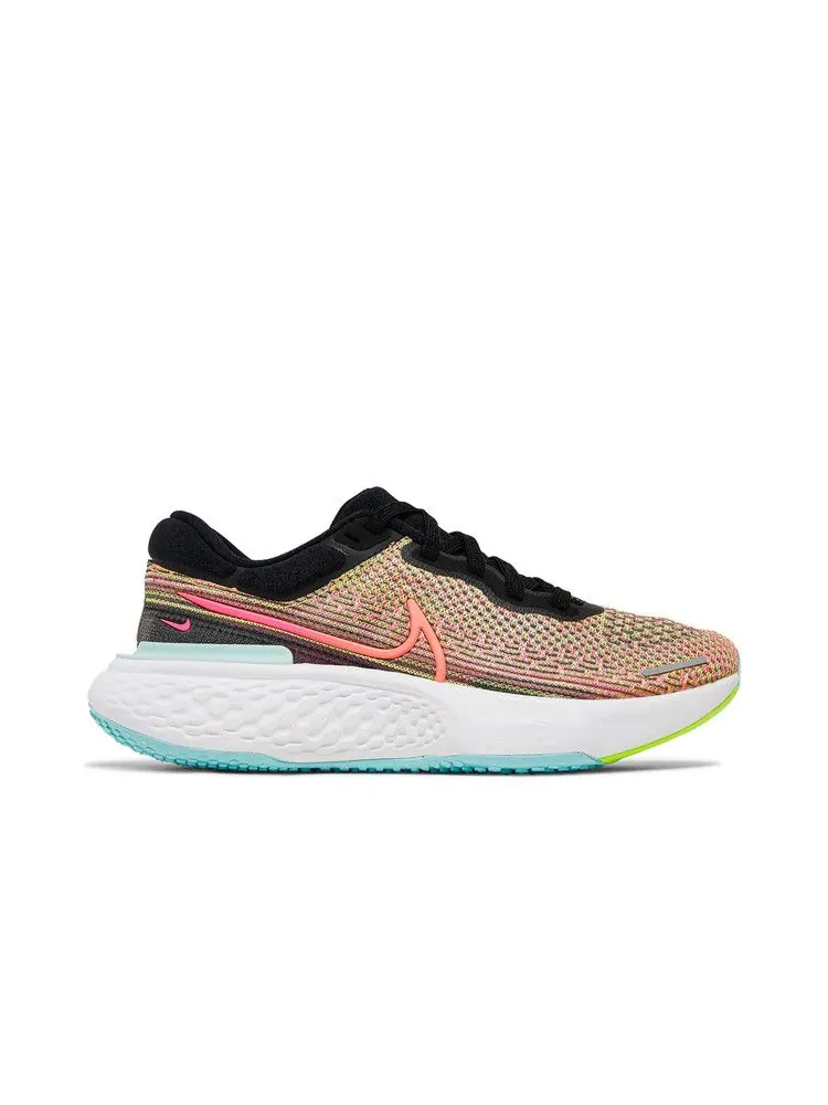 Кроссовки Nike Wmns ZoomX Invincible Run Flyknit 'Volt Bright Mango' — изображение 2 из 9, черный/светлый/яркий