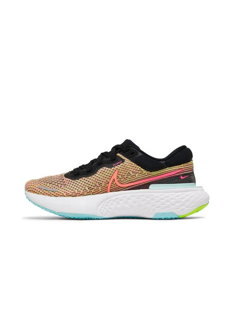 Кроссовки Nike Wmns ZoomX Invincible Run Flyknit 'Volt Bright Mango' — изображение 4 из 9, черный/светлый/яркий