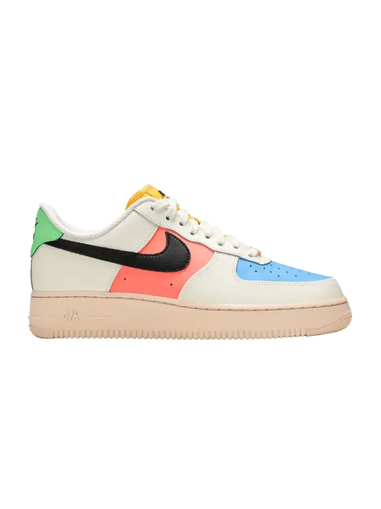 Кроссовки Nike Wmns Air Force 1 '07 'Sail Multi' — изображение 1 из 9, черный/яркий