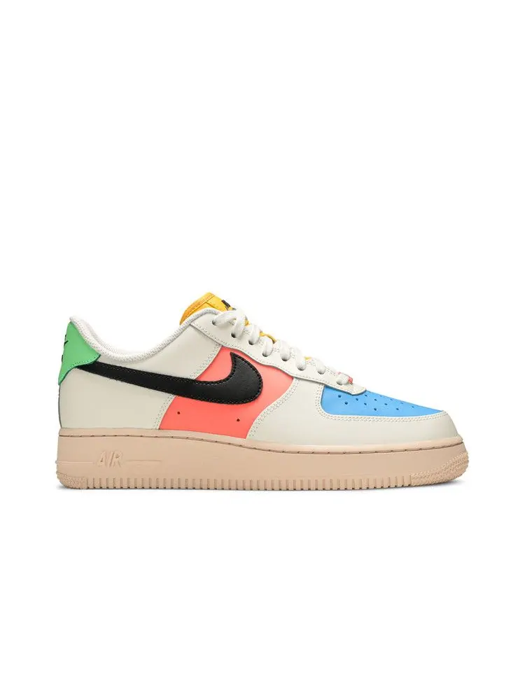 Кроссовки Nike Wmns Air Force 1 '07 'Sail Multi' — изображение 2 из 9, черный/яркий