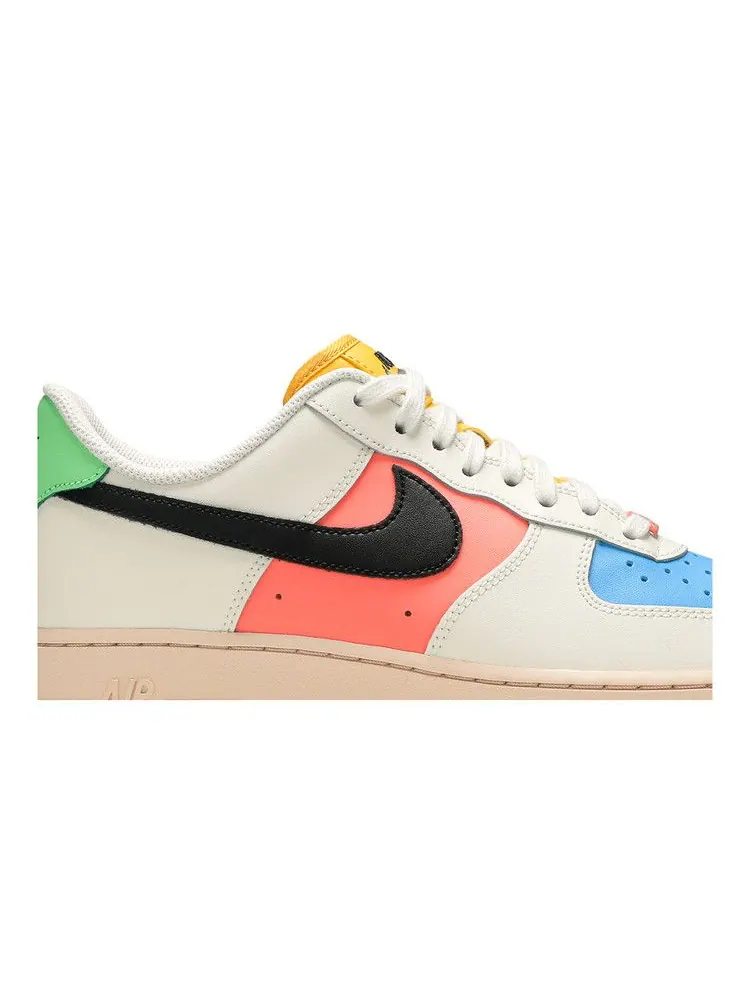 Кроссовки Nike Wmns Air Force 1 '07 'Sail Multi' — изображение 3 из 9, черный/яркий