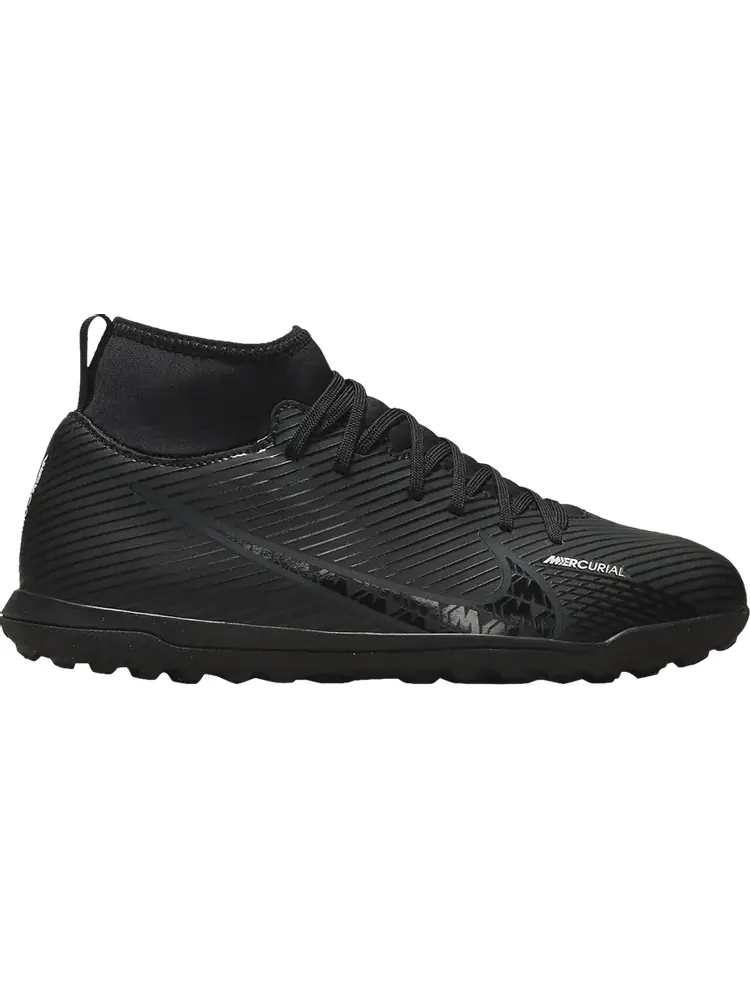 Кроссовки Nike Mercurial Superfly 9 Club TF GS 'Black Dark Smoke Grey' — изображение 1 из 1, черный