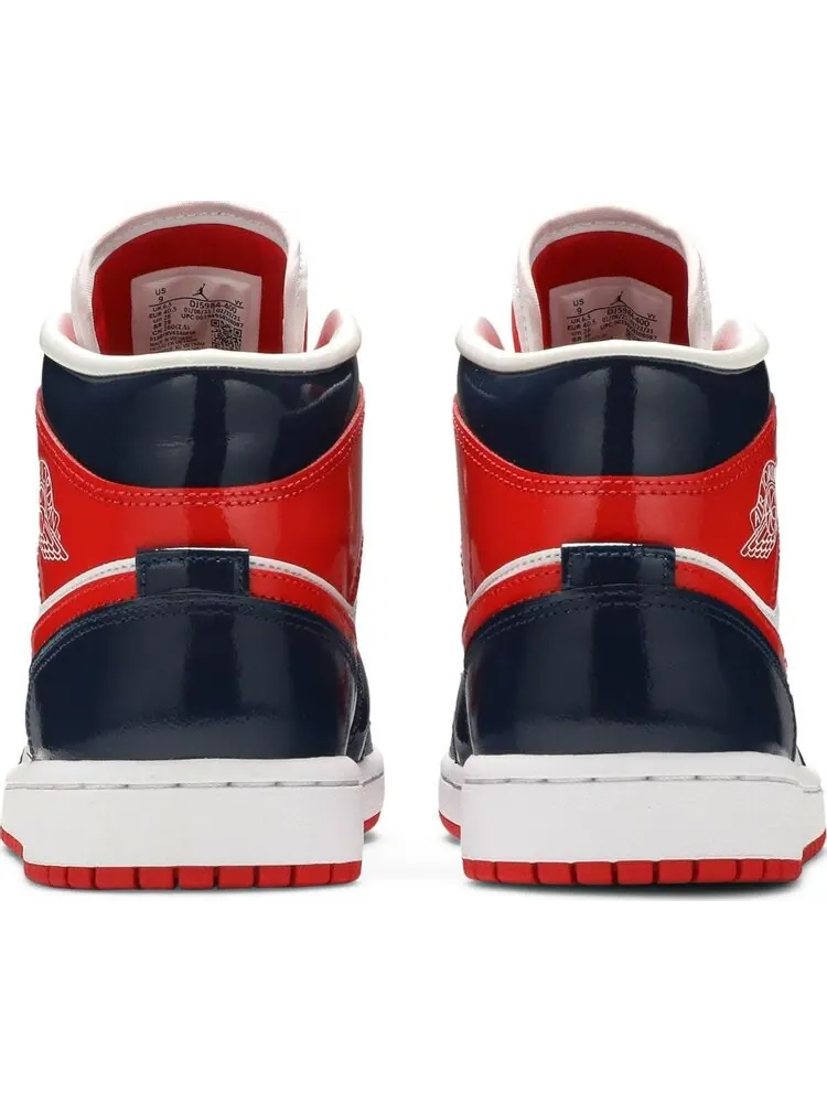 Кроссовки Wmns Air Jordan 1 Mid Champ Colors — изображение 6 из 8, красный
