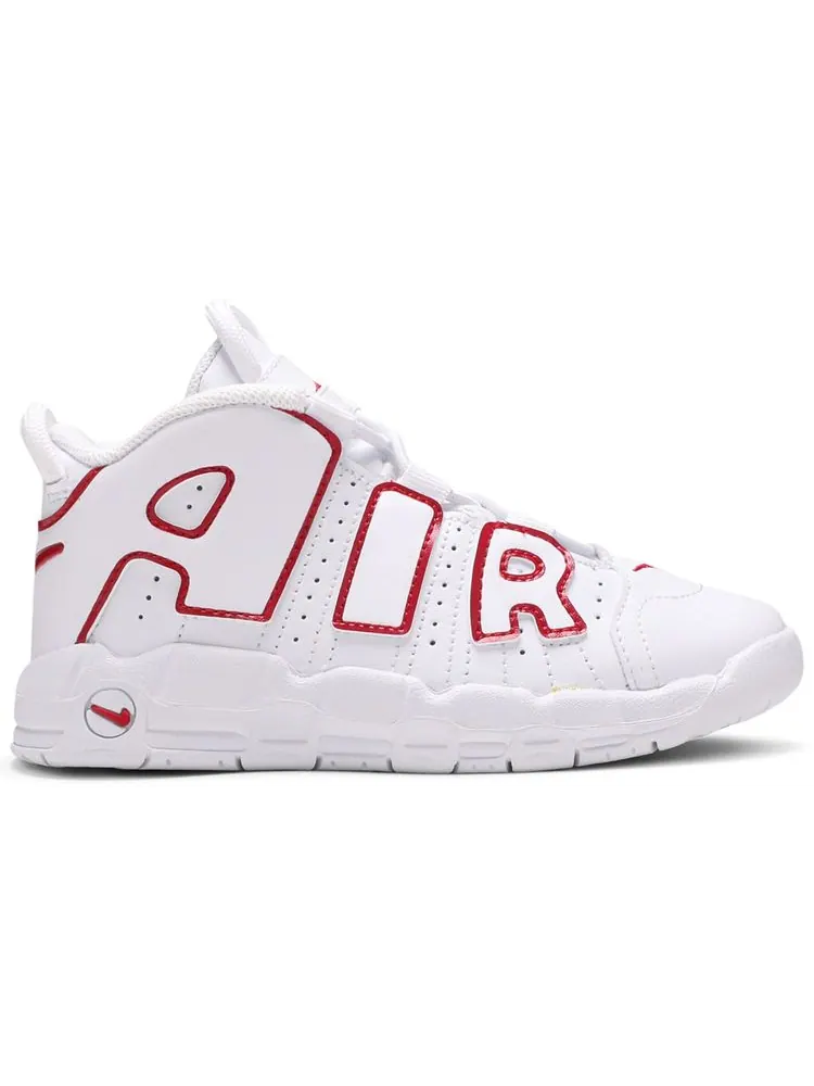 Кроссовки Nike Air More Uptempo TD 'White Varsity Red' 2021 — изображение 1 из 4, белый красный