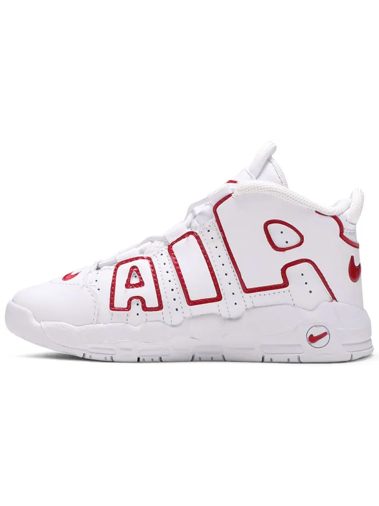 Кроссовки Nike Air More Uptempo TD 'White Varsity Red' 2021 — изображение 3 из 4, белый красный