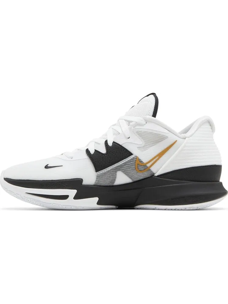 Кроссовки Nike Kyrie Low 5 'White Black Metallic Gold' — изображение 3 из 8, белый
