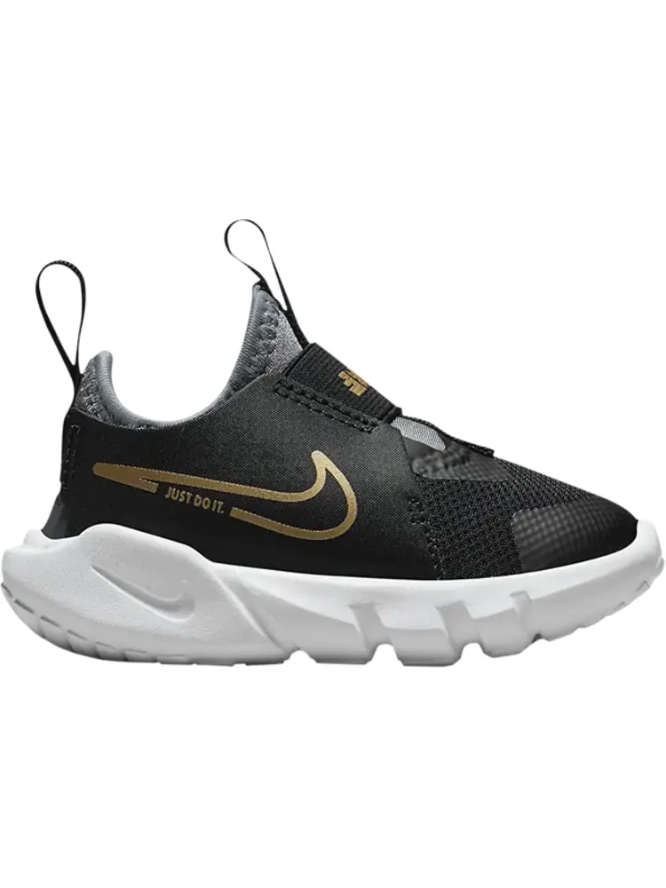 Кроссовки Nike Flex Runner 2 TD 'Black Metallic Gold' — изображение 1 из 1, черный
