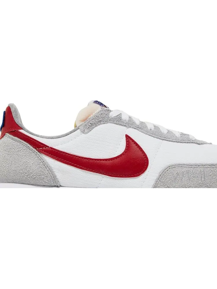 Кроссовки Nike Waffle Trainer 2 'White Light Smoke Grey Gym Red' — изображение 2 из 8, белый