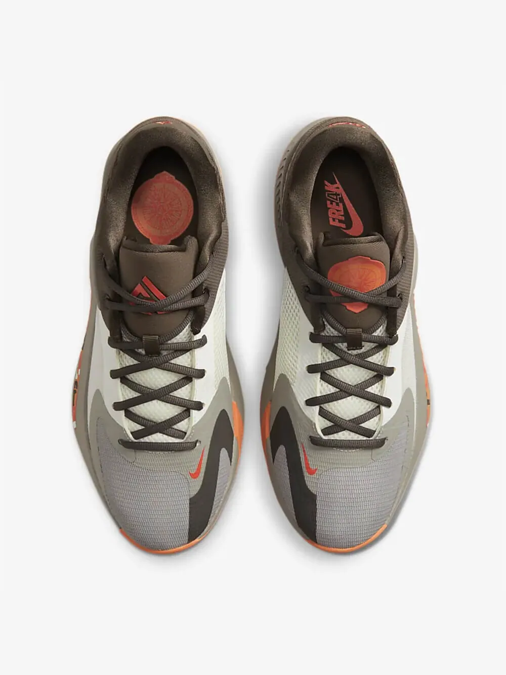 Баскетбольные кроссовки Nike Zoom Freak 4 "Letter Bros" — изображение 2 из 5, коричневый